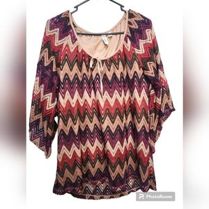 Tacera Crochet Knit Look Plus size 1X